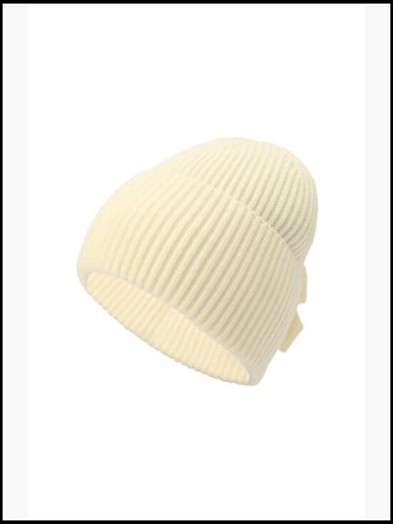 Wool Blend Asymmetric Bow Beanie - Loose Fit main image 4
